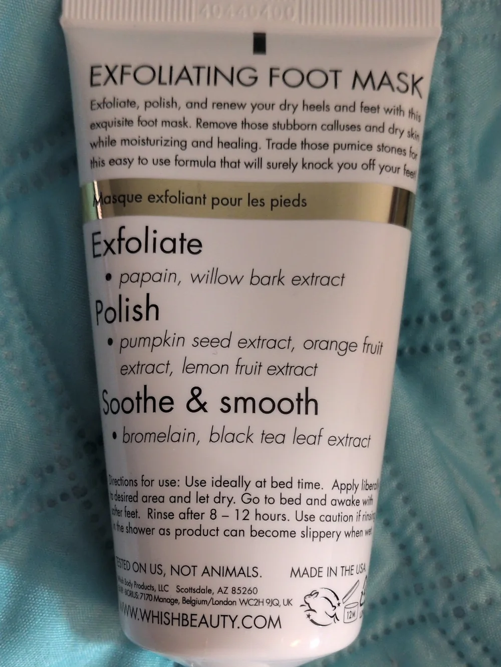 Whish Exfoliating Foot Mask Smooths & Softens Intense Hydration!